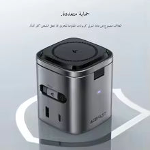 80W Multifunction Magnetic Wireless Charging Station GaN Wireless Charger For iPhone17/16/15 Samsung Galaxy iWatch AirPods