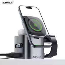 80W Multifunction Magnetic Wireless Charging Station GaN Wireless Charger For iPhone17/16/15 Samsung Galaxy iWatch AirPods
