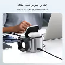 80W Multifunction Magnetic Wireless Charging Station GaN Wireless Charger For iPhone17/16/15 Samsung Galaxy iWatch AirPods
