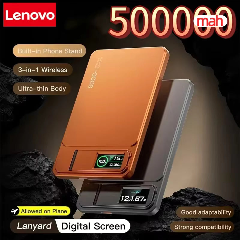 لينوفو باك 10000mAh رفيع الجودة بنك طاقة محمول لشحن سريع مغناطيسي للهاتف الذكي. — Lenovo CCC 10000mA